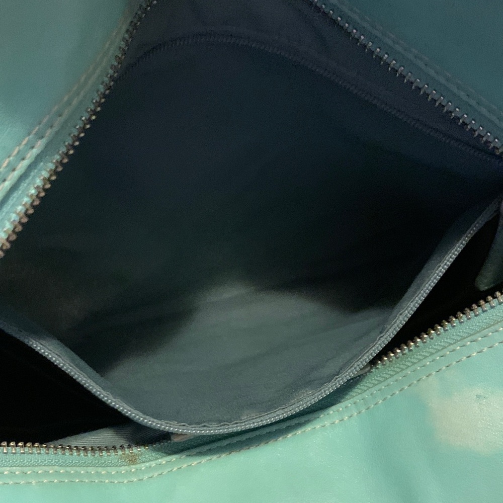 Coach Mint Green Leather Tote Shoulder Bag - Picture 10 of 16